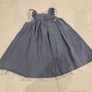 Tommy Bahama Light Blue Ruffled Dress